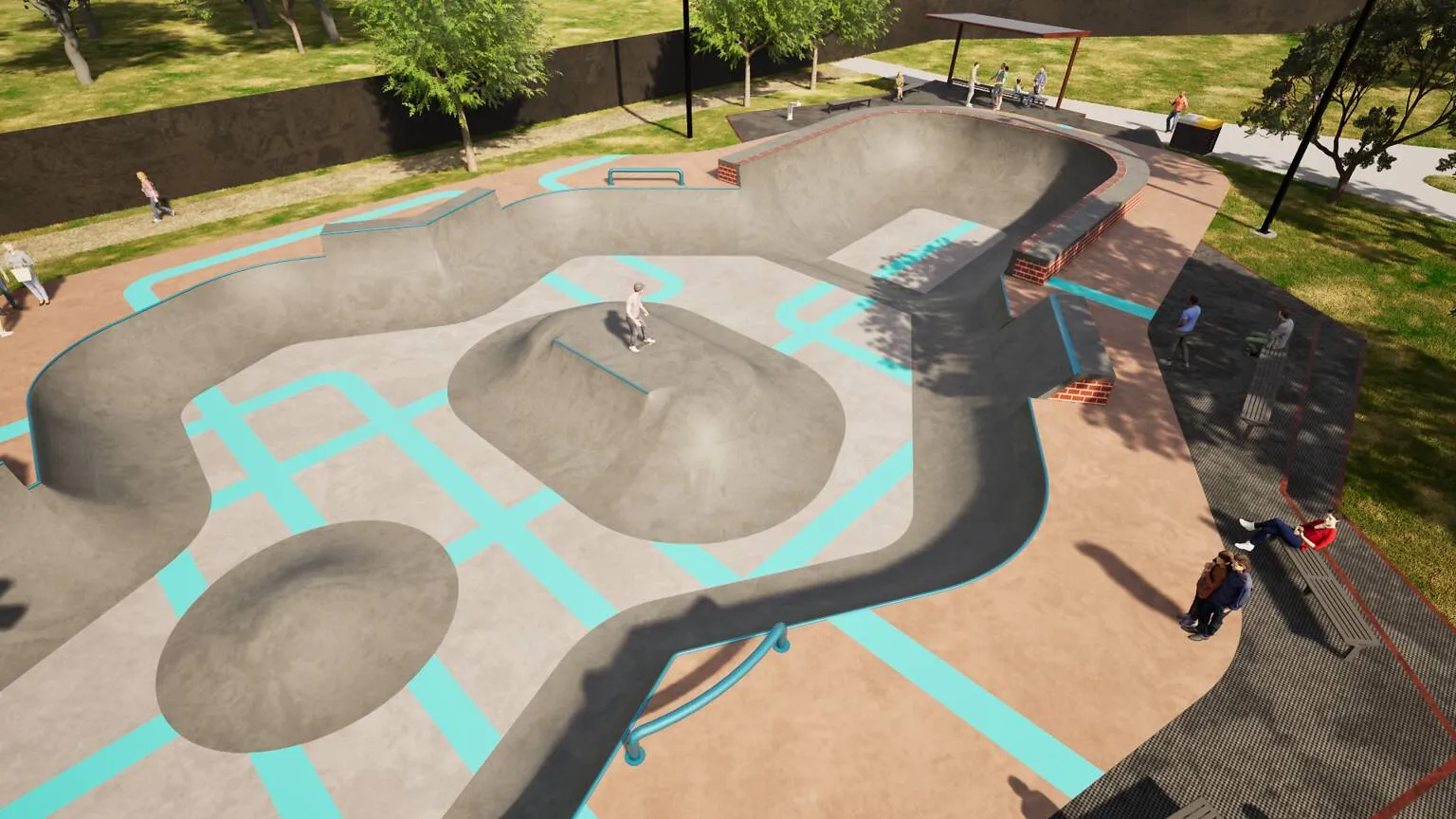 new world class skate park planned as part of suburban rail loop