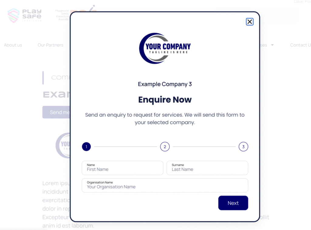example business listing enquiry 3 play safe institute