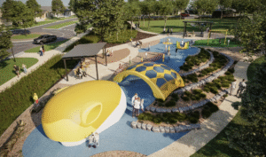 giant 13 metre sea turtle unveiled at new port noarlunga playground in south australia