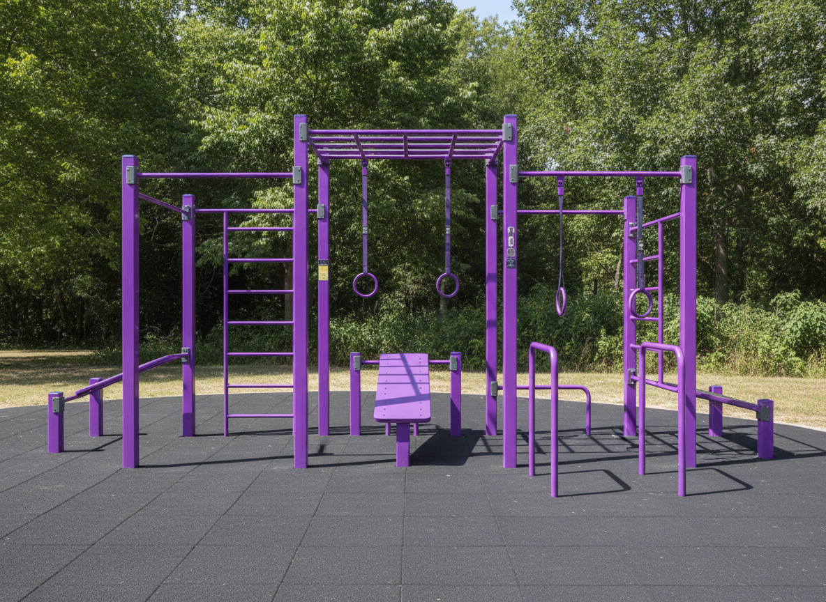 outdoor permenantly installed outdoor exercise equipment play safe institute