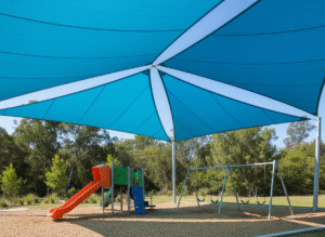 Playground Safety blue playground shade sail play safe institute