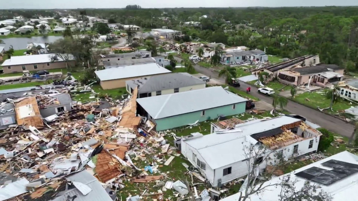 Destruction of Hurricane Milton Treasure island 2024