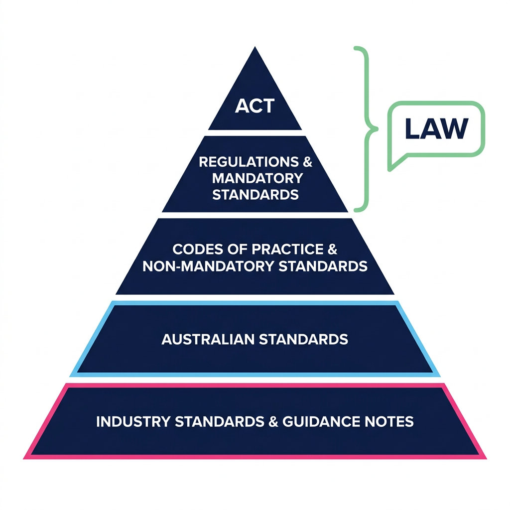 Australian standards hierarchy diagram