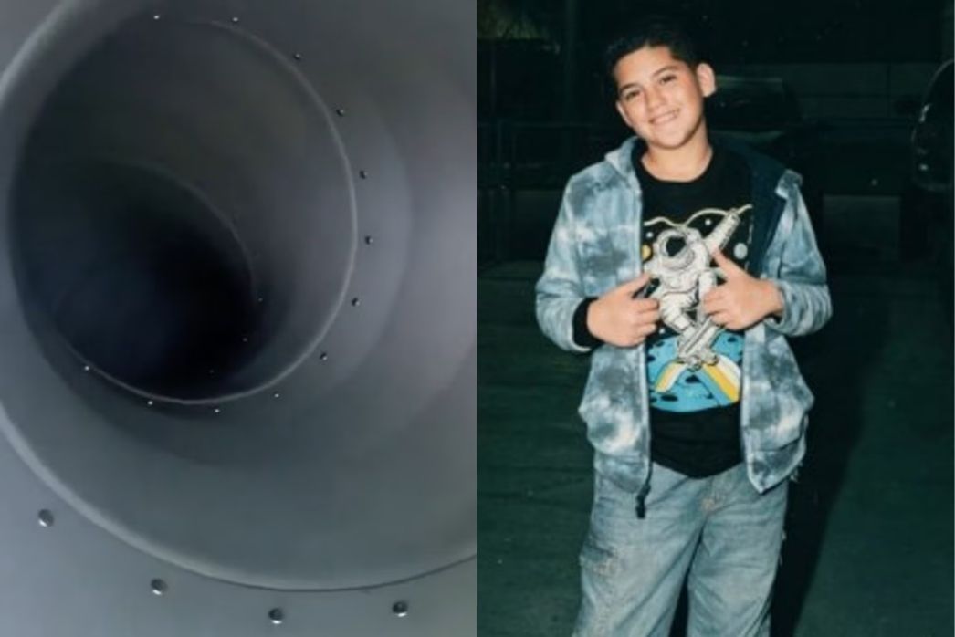 Young boy with astronaut shirt